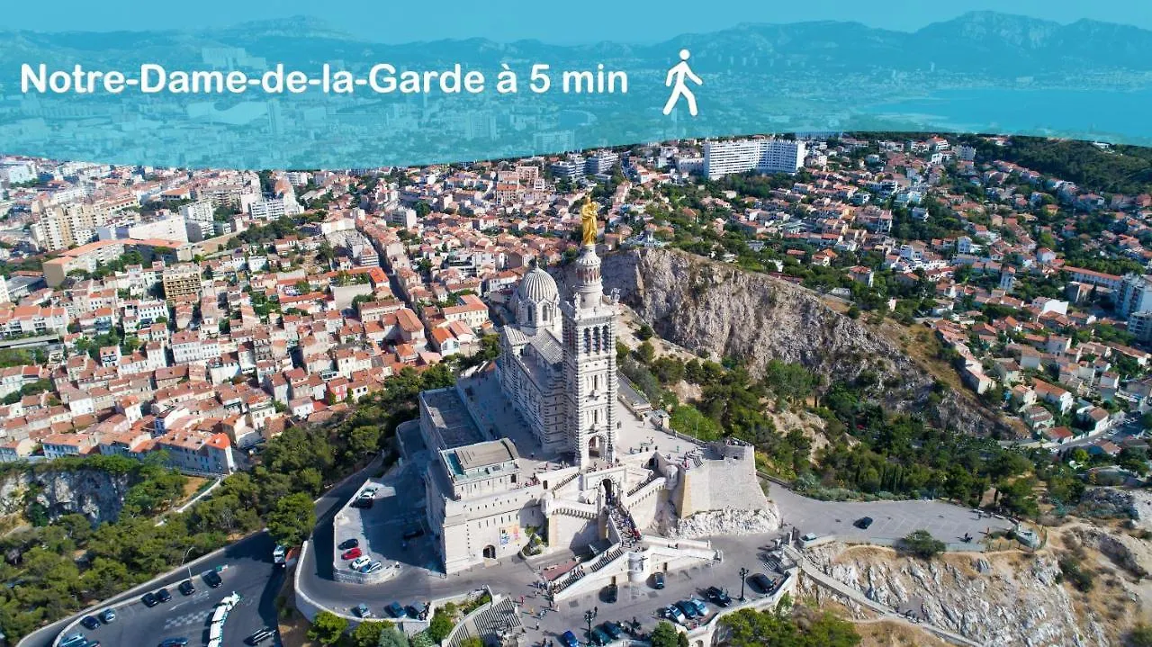 Aux Pieds De La Bonne Mere - Centre - Wifi Marseille 0*,  Frankrike